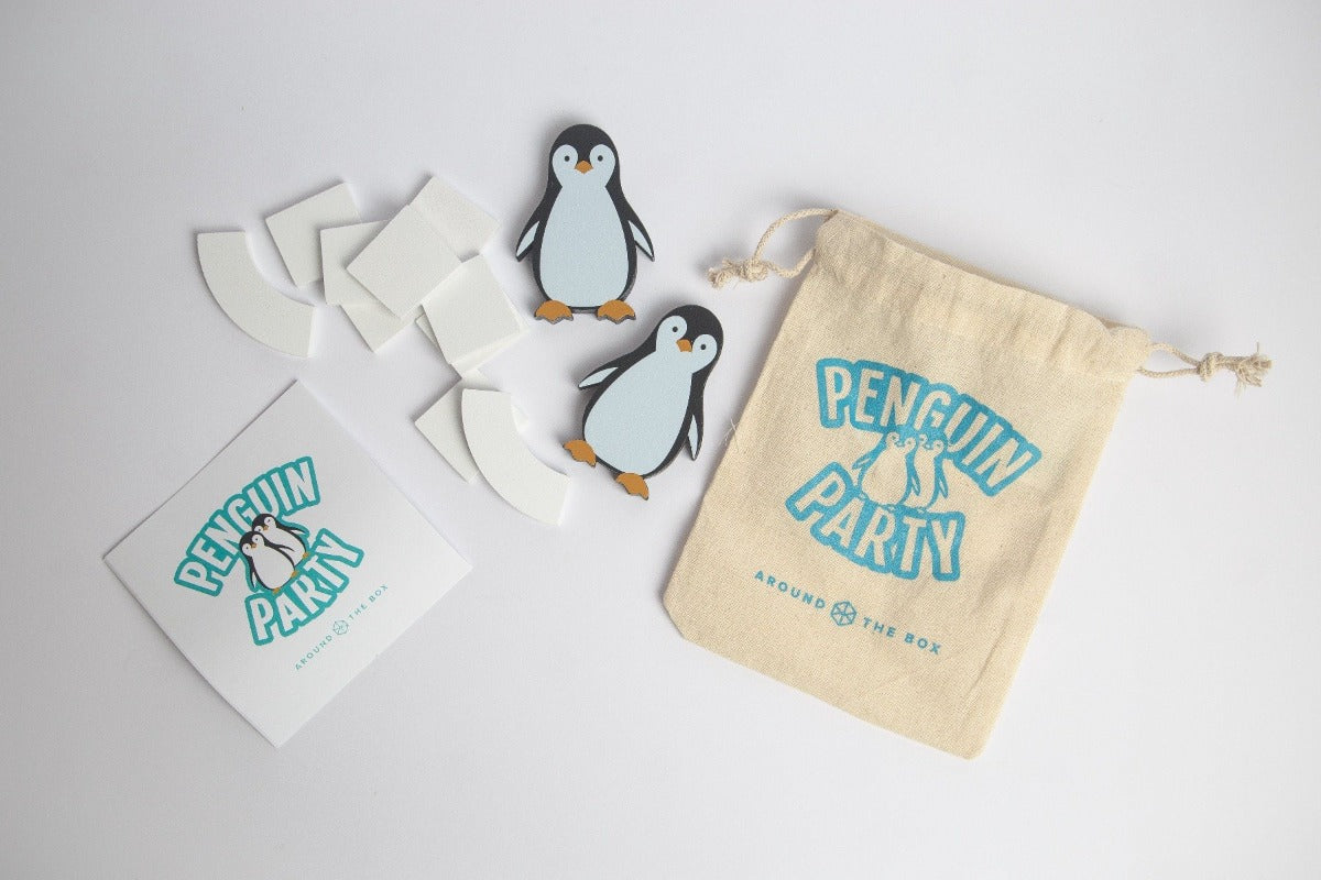 Penguin Party is a totally unique travel game invented by Around The Box